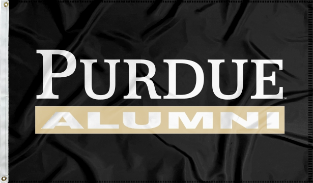 3x5 Purdue Flag with Purdue Alumni Logo