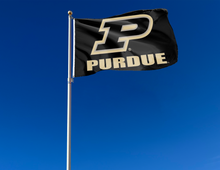 Load image into Gallery viewer, 3x5 Purdue Flag with P Purdue Logo

