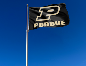 3x5 Purdue Flag with P Purdue Logo