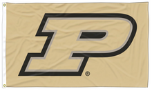 Load image into Gallery viewer, Purdue Gold 3x5 Purdue Flag with Two Metal Grommets
