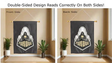 Load image into Gallery viewer, Purdue House Flag with Boilermakers Special Train Logo
