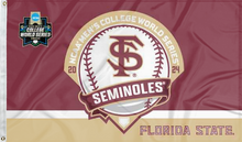 Load image into Gallery viewer, 3x5 Florida State Baseball College World Series Flag
