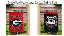 Load image into Gallery viewer, University of Georgia 13x18 Double Sided Garden Flag
