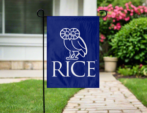 Rice University - Athenian Owl Garden Flag