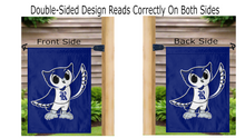 Load image into Gallery viewer, Rice University - Sammy The Owl Garden Flag
