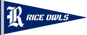 Blue 12x30 Rice University Pennant