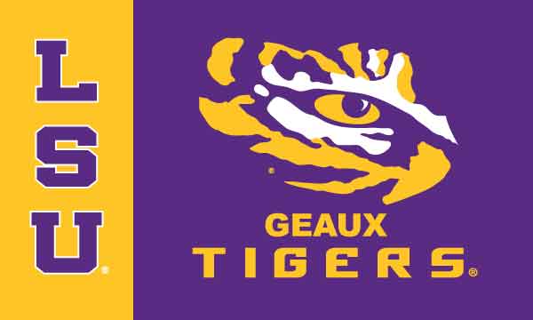 LSU - GEAUX Tigers 3x5 Flag