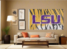 Load image into Gallery viewer, LSU - Tiger Skin 3x5 Flag
