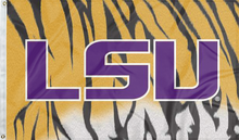 Load image into Gallery viewer, LSU - Tiger Skin 3x5 Flag
