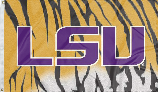 LSU - Tiger Skin 3x5 Flag