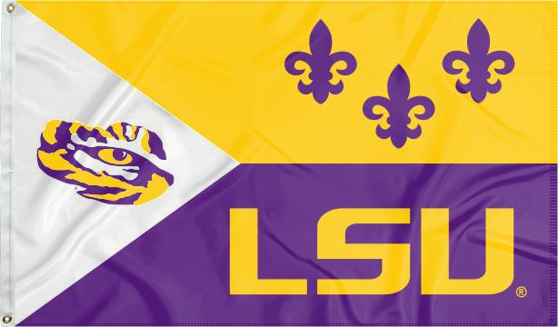 LSU - Acadian Flag of Louisiana 3x5 Flag
