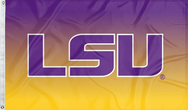 LSU - Gradient Tigers 3x5 Flag