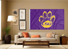 Load image into Gallery viewer, LSU - Paw Purple 3x5 Flag
