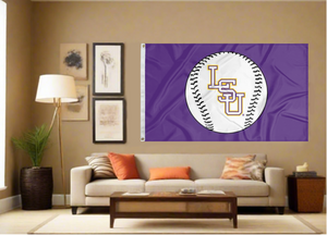 3x5 LSU Baseball Flag