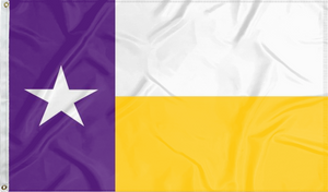 LSU -  Flag of Texas Style 3x5 Flag