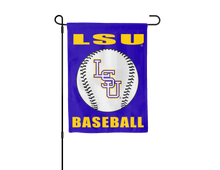 Load image into Gallery viewer, purple LSU Baseball Garden Flag
