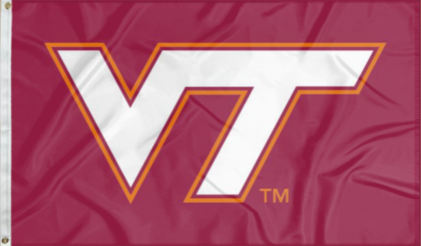 Virginia Tech - Hokies Maroon 3x5 Flag