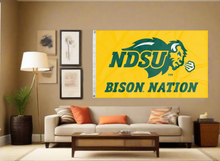 Load image into Gallery viewer, North Dakota State - Bison Nation 3x5 Flag
