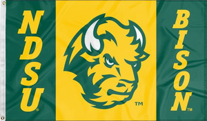 North Dakota State - Bison 3 Panel 3x5 Flag