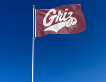 Load image into Gallery viewer, University of Montana - Griz Maroon 3x5 Flag
