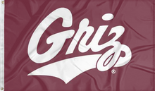 Load image into Gallery viewer, University of Montana - Griz Maroon 3x5 Flag
