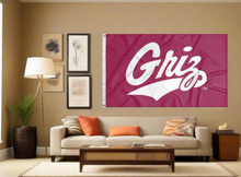 Load image into Gallery viewer, University of Montana - Griz Maroon 3x5 Flag
