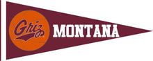 Load image into Gallery viewer, Maroon University of Montana Grizzlies Basketball Pennant

