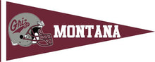 Load image into Gallery viewer, Maroon University of Montana Football Pennant

