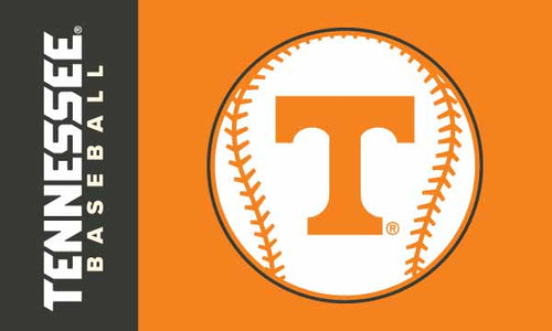 Gray and Orange 3x5 Tennessee Vols Baseball Flag