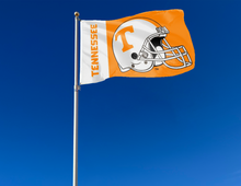 Load image into Gallery viewer, 3x5 Tennessee Vols Flag with Football Helmet Logo
