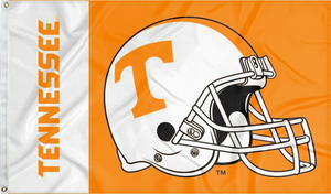 3x5 Tennessee Vols Flag with Football Helmet Logo