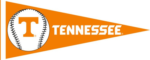 Orange 12x30 Tennessee Baseball Pennant