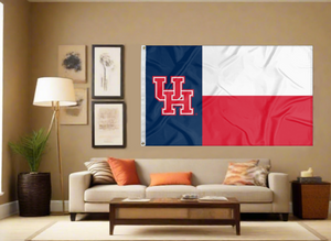 Houston - Cougars State of Texas 3x5 Flag