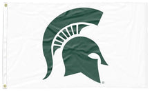 Load image into Gallery viewer, 3x5 White Michigan State Flag with Two Metal Grommets
