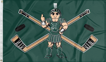 Load image into Gallery viewer, 3x5 Michigan State Hockey Flag
