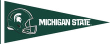 Load image into Gallery viewer, Green 12x30 inch Michigan State University Football Pennant
