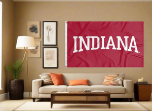 Indiana University 3x5 Flag with Indiana Logo