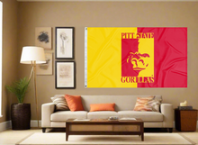 Load image into Gallery viewer, Pittsburg State University - Gorillas 3x5 Flag

