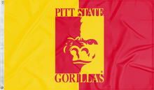 Load image into Gallery viewer, Pittsburg State University - Gorillas 3x5 Flag
