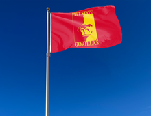 Load image into Gallery viewer, Pittsburg State University - Gorillas Red 3x5 Flag
