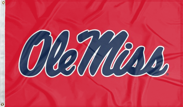 Mississippi - Ole Miss Red 3x5 flag