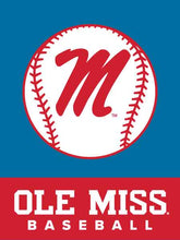Load image into Gallery viewer, Blue Ole Miss Baseball House Flag
