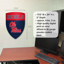 Load image into Gallery viewer, University of Mississippi - Ole Miss Rebels Medieval Shield
