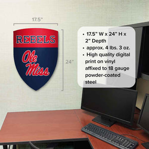 University of Mississippi - Ole Miss Rebels Medieval Shield