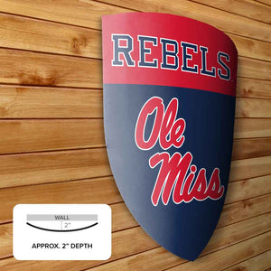 University of Mississippi - Ole Miss Rebels Medieval Shield