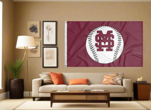Mississippi State - Bulldogs Baseball 3x5 Flag