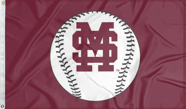 Mississippi State - Bulldogs Baseball 3x5 Flag