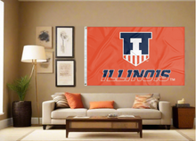 Load image into Gallery viewer, Illinois - Fighting Illini Shield 3x5 Flag
