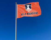 Load image into Gallery viewer, Illinois - Fighting Illini Shield 3x5 Flag
