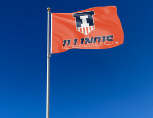 Illinois - Fighting Illini Shield 3x5 Flag